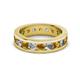 2 - Celina 3.40 mm Round Citrine and Diamond Eternity Band 