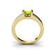5 - Izna Princess Cut Peridot Solitaire Engagement Ring 