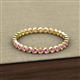 3 - Arria 2.00 mm Pink Sapphire Eternity Band 
