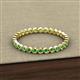 3 - Arria 2.00 mm Green Garnet Eternity Band 