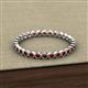 3 - Arria 2.00 mm Red Garnet Eternity Band 