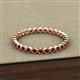 3 - Arria 2.00 mm Red Garnet Eternity Band 
