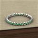 3 - Arria 2.00 mm Green Garnet Eternity Band 