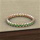 3 - Arria 2.00 mm Green Garnet Eternity Band 
