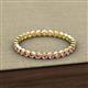 3 - Arria 2.00 mm Pink Tourmaline Eternity Band 