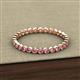 3 - Arria 2.00 mm Pink Tourmaline Eternity Band 
