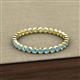 3 - Arria 2.00 mm Blue Topaz Eternity Band 