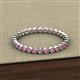 3 - Arria 2.00 mm Rhodolite Garnet Eternity Band 