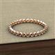 3 - Arria 2.00 mm Smoky Quartz Eternity Band 