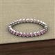 3 - Arria 2.00 mm Pink Tourmaline Eternity Band 