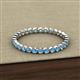 3 - Arria 2.00 mm Blue Topaz Eternity Band 