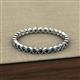 3 - Arria 2.00 mm Blue Diamond Eternity Band 