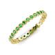 4 - Arria 2.00 mm Green Garnet Eternity Band 