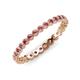 4 - Arria 2.00 mm Pink Tourmaline Eternity Band 