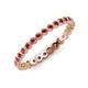 4 - Arria 2.00 mm Ruby Eternity Band 