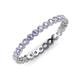 4 - Arria 2.00 mm Tanzanite Eternity Band 