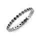 4 - Arria 2.00 mm Black Diamond Eternity Band 