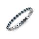 4 - Arria 2.00 mm Blue Diamond Eternity Band 