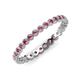 4 - Arria 2.00 mm Pink Tourmaline Eternity Band 