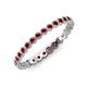 4 - Arria 2.00 mm Red Garnet Eternity Band 