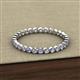 3 - Arria 2.00 mm Tanzanite and Diamond Eternity Band 