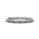1 - Arria 2.00 mm Pink Tourmaline and Diamond Eternity Band 