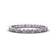 1 - Arria 2.00 mm Amethyst and Diamond Eternity Band 