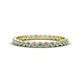 1 - Arria 2.00 mm Blue Topaz and Diamond Eternity Band 