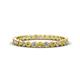 1 - Arria 2.00 mm Citrine and Diamond Eternity Band 