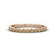 1 - Arria 2.00 mm Citrine and Diamond Eternity Band 