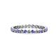 1 - Valerie 2.00 mm Tanzanite and Diamond Eternity Band 