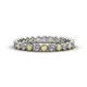 1 - Arria 2.40 mm Yellow and White Diamond Eternity Band 