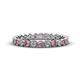 1 - Arria 2.40 mm Pink Tourmaline and Diamond Eternity Band 