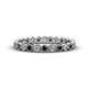 1 - Arria 2.40 mm Black and White Diamond Eternity Band 