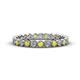 1 - Arria 2.40 mm Yellow Sapphire and Diamond Eternity Band 
