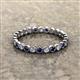 2 - Arria 2.40 mm Blue Sapphire and Diamond Eternity Band 