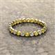 2 - Arria 2.40 mm Citrine and Diamond Eternity Band 