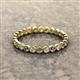 2 - Arria 2.40 mm Smoky Quartz and Diamond Eternity Band 