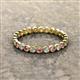 2 - Arria 2.40 mm Pink Tourmaline and Diamond Eternity Band 