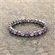 2 - Arria 2.40 mm Amethyst and Diamond Eternity Band 
