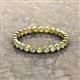 2 - Arria 2.40 mm Peridot and Diamond Eternity Band 