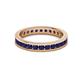 3 - Celina 2.40 mm Round Blue Sapphire Eternity Band 