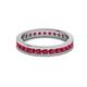 3 - Celina 2.40 mm Round Ruby Eternity Band 