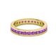 3 - Celina 2.40 mm Round Amethyst Eternity Band 