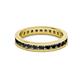3 - Celina 2.40 mm Round Black Diamond Eternity Band 
