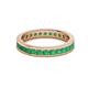 3 - Celina 2.40 mm Round Emerald Eternity Band 