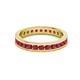 3 - Celina 2.40 mm Round Ruby Eternity Band 
