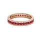 3 - Celina 2.40 mm Round Ruby Eternity Band 