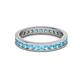 3 - Celina 2.40 mm Round Blue Topaz Eternity Band 