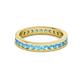 3 - Celina 2.40 mm Round Blue Topaz Eternity Band 